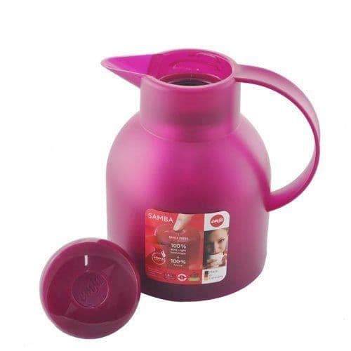 Isolerad Kanna - Emsa - Samba - 1,0 L - Vit - Praktisk tryckknapp