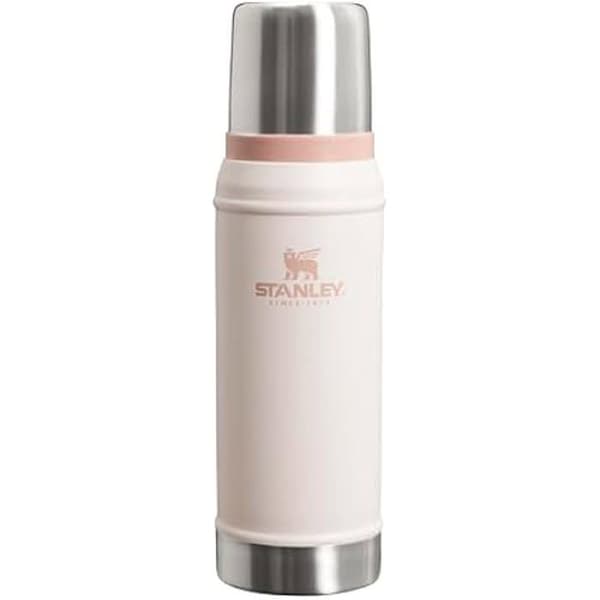 Isolerad Flaska - STANLEY - Klassisk Legendarisk Termos 0.75L - Rostfritt Stål - Utan BPA - Rosenkvarts