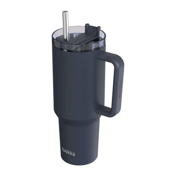 Isolerad rostfri kopp 1200 ml med sugrör (grafit) Quokka Stream