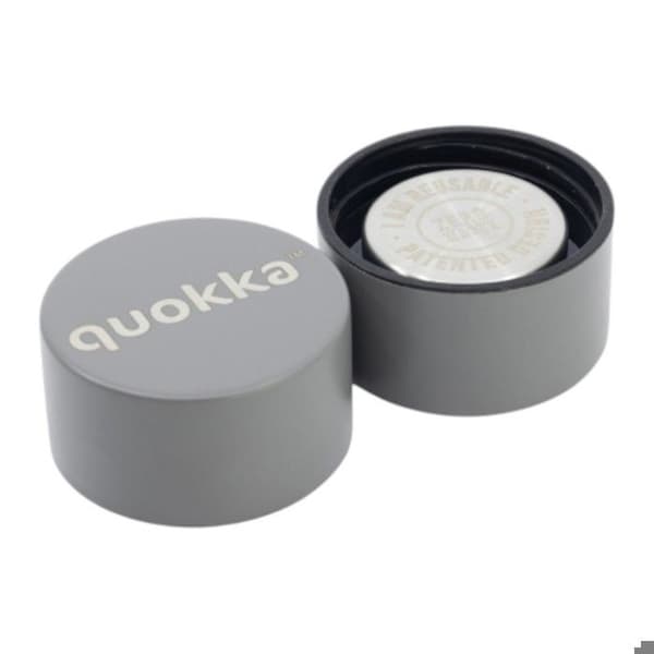 Isolerad flask i rostfritt stål 630 ml (grå) Quokka Solid