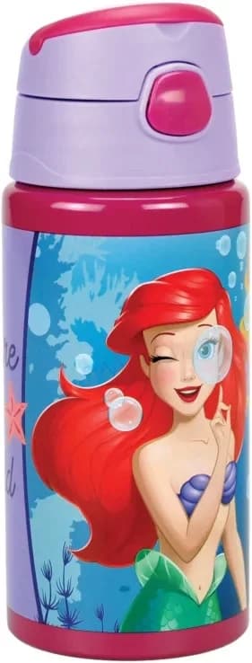Lilla sjöljungfrun Ariel vattenflaska i aluminium 500ml