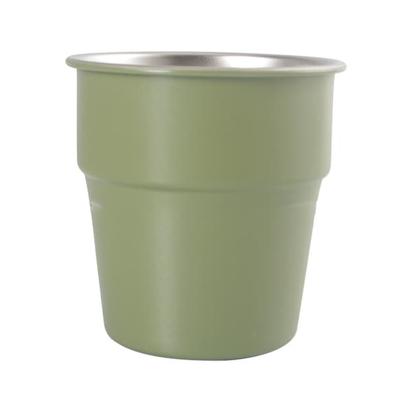 INF Campingölmugg 300ml Enkellager Rostfritt Stål Grön