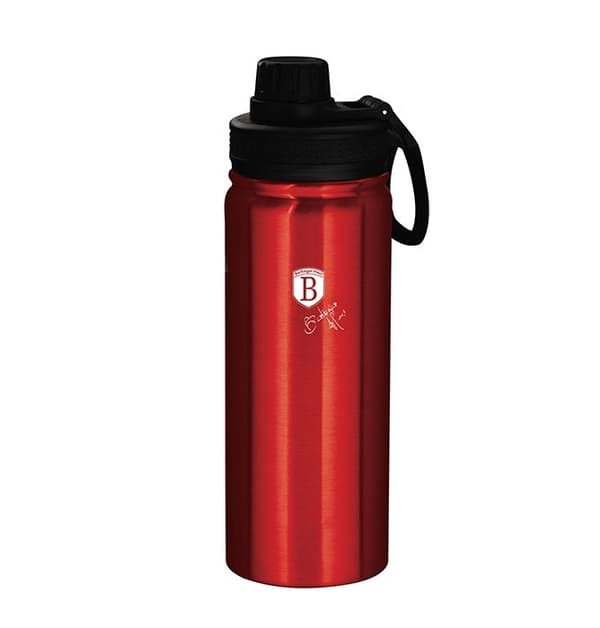 Sportflaska - BERLINGERHAUS - BH-7751 - Rostfritt stål 18/10 - 0,54 l - Metallic Bourgogne