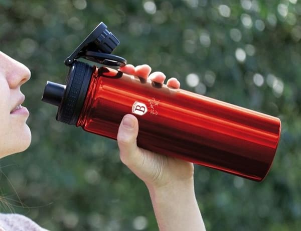 Sportflaska - BERLINGERHAUS - BH-7751 - Rostfritt stål 18/10 - 0,54 l - Metallic Bourgogne