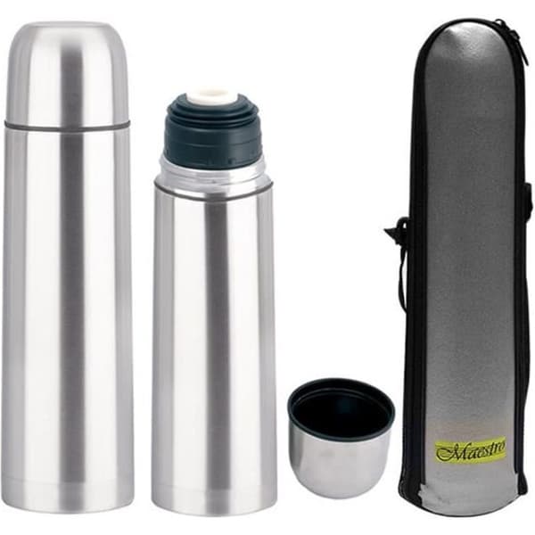 Isolering flask - Maestro - 750ml - Rostfritt stål - Transportväska - Unisex