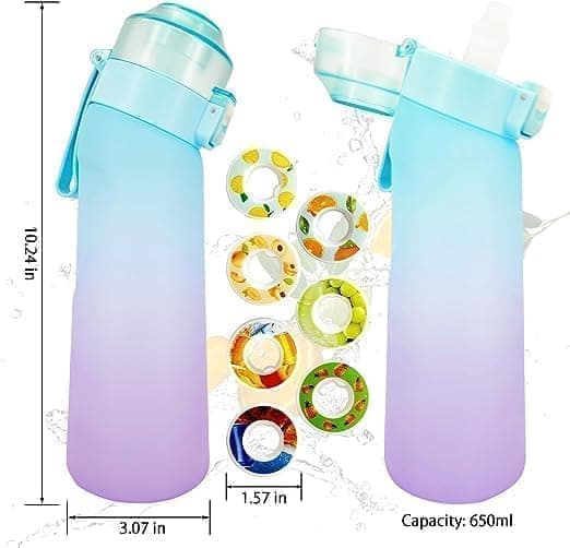 OBOSOE Air-Up Air-Water Pullo 650ml – 7 makukapselia | 0 Sokeri ja tuoksuva | Kaltevuus sininen + Suptube