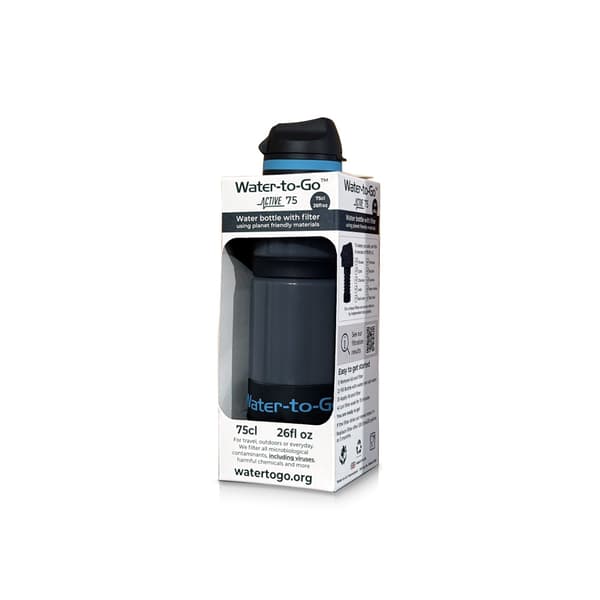 Water-to-Go aktiv filterflaska 75 cl 750 ml blå