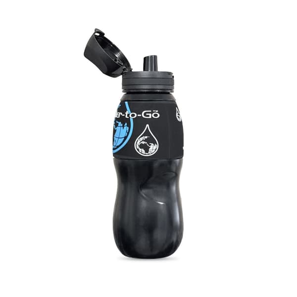 Water-to-Go klassisk filterflaska 75 cl 750 ml svart