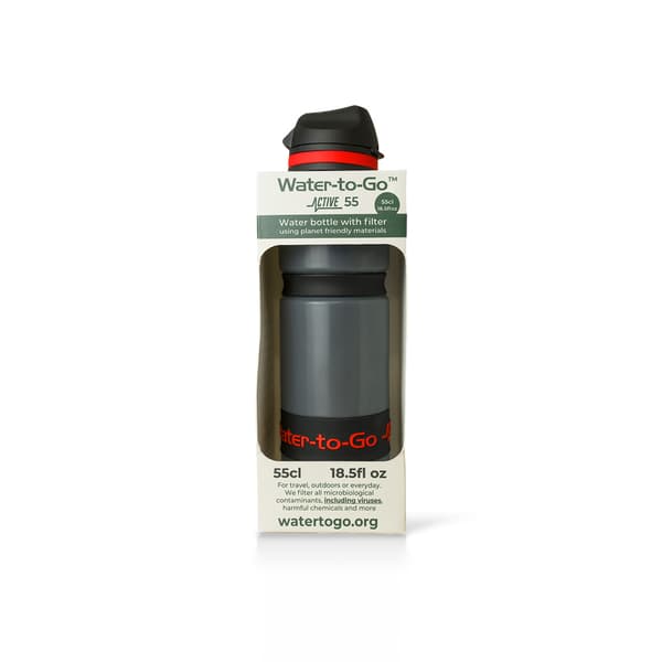 Water-to-Go aktiv filterflaske 75 cl 750 ml rød