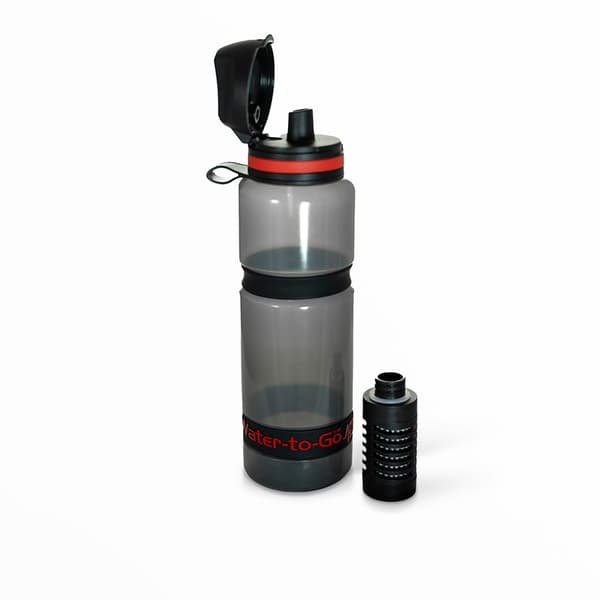 Water-to-Go aktiv filterflaske 75 cl 750 ml rød