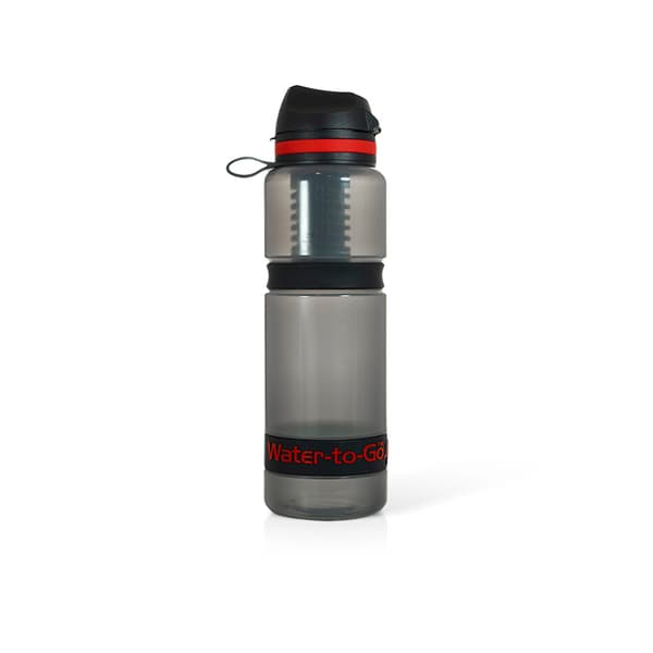 Water-to-Go aktiv filterflaske 75 cl 750 ml rød