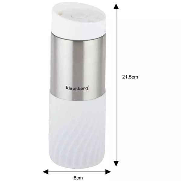 Muggtermos - KLAUSBERG - KB-7635 - 400 ml - Rostfritt stål - Dubbelvägg