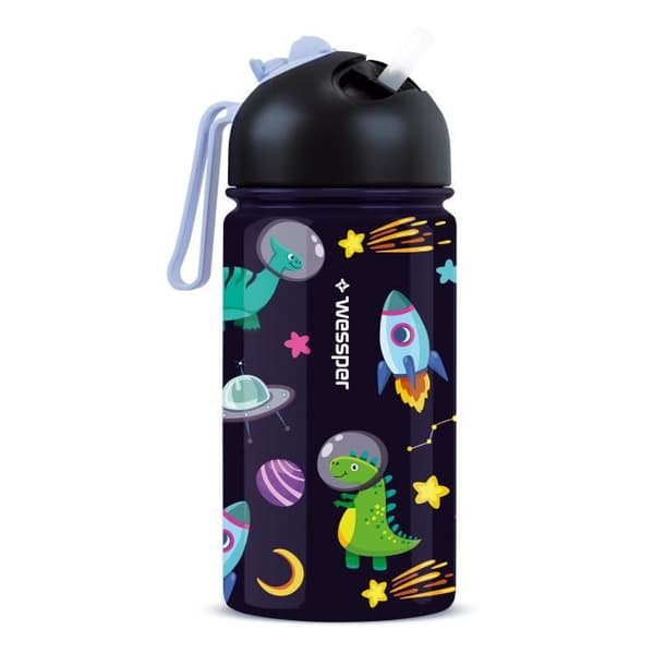 Barnflaska - WESSPER - ACTIVEMAX KIDS - Rostfritt stål - 0,41 L - Utan BPA