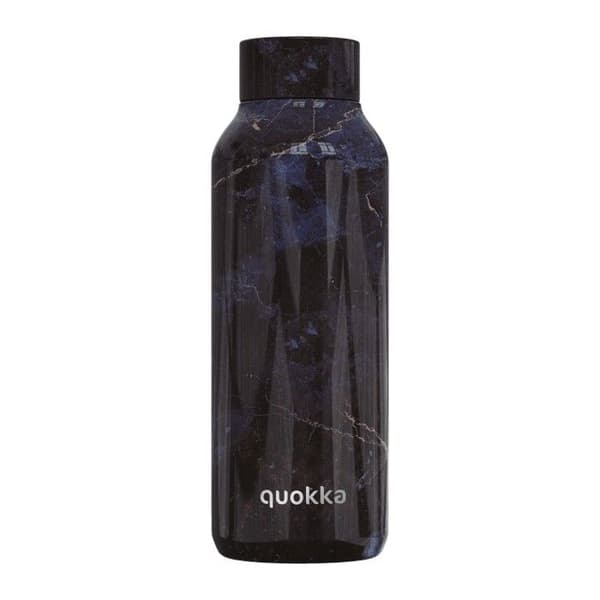 Isolerad flask i rostfritt stål 510 ml (svart marmor) Quokka Solid