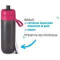 Miniatyrbild 4 av 6: Filterflaska - BRITA - Aktiv - 0,6L - MicroDisc-filter - Rosa färg