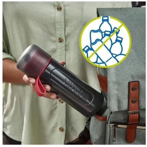Filterflaska - BRITA - Aktiv - 0,6L - MicroDisc-filter - Rosa färg