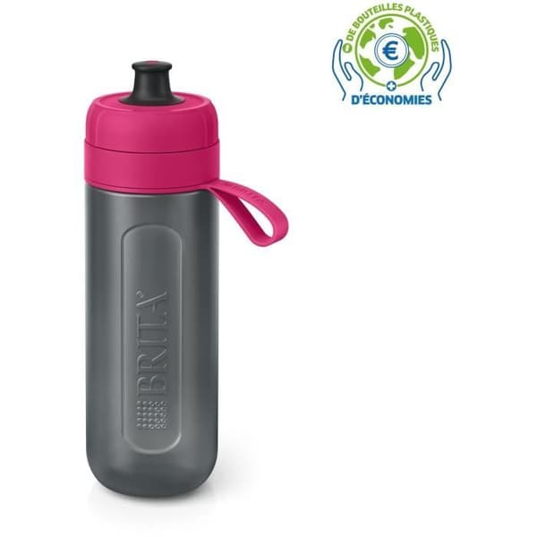 Filterflaska - BRITA - Aktiv - 0,6L - MicroDisc-filter - Rosa färg