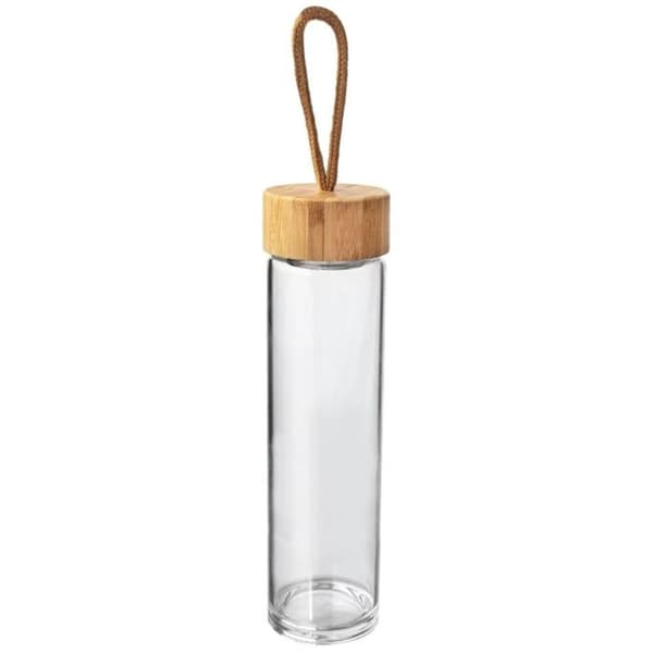 GLASFLASKA 450ml FÖR VATTEN MED SIKT 143757