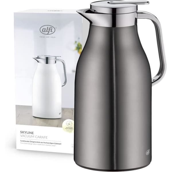 Isolerad Tekanna - ALFI - Skyline 1321.234.150 - Rostfritt Stål - Härdat Glas - 1,5 l