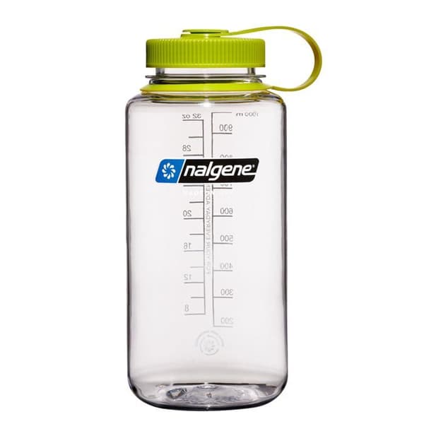 Gourde - bidon - flask med isolering Nalgene - 2020-3732 - Flaska med bred snubbe WM 1 L Transparent