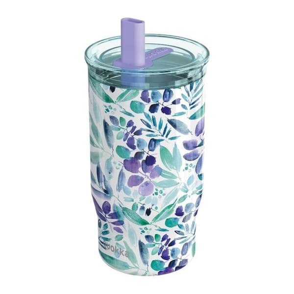 Isolerad kopp i rostfritt stål 720 ml med sugrör (violas) Brume Quokka