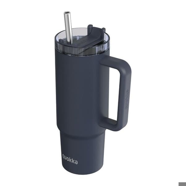 Isolerad rostfri kopp 950 ml med sugrör (grafit) Quokka Stream