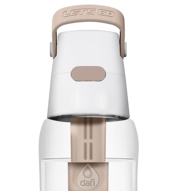Dafi Solid 0,7 l Tritan beige suodatinpullo suodattimella