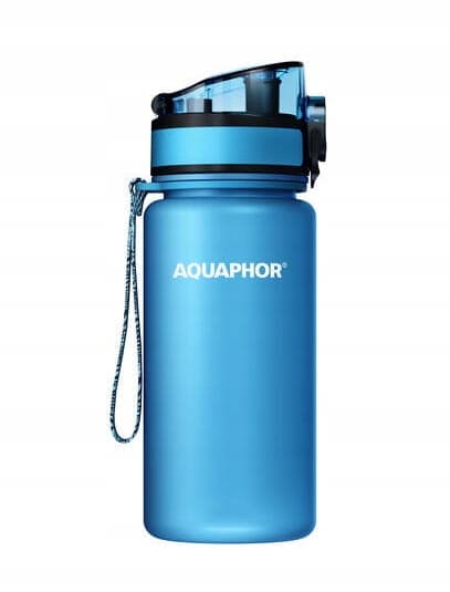 AQUAPHOR-suodatinpullo + 1 vesisuodatinpatruuna 0,35 l sininen