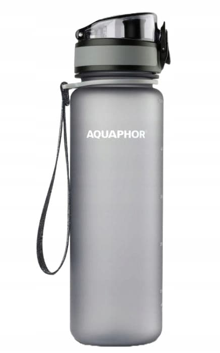 Grå filterflaske + 1 vandfilterpatron 0,35 L AQUAPHOR