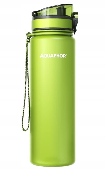 Vihreä suodatinpullo + 1 vesisuodatinpatruuna 800 ml AQUAPHOR