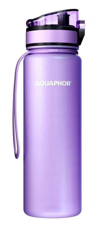 Aquaphor 0,5 l violetti vesipullo suodatin + 1 suodatin