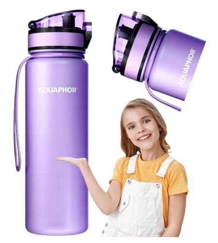 Aquaphor 0,5 l violetti vesipullo suodatin + 1 suodatin