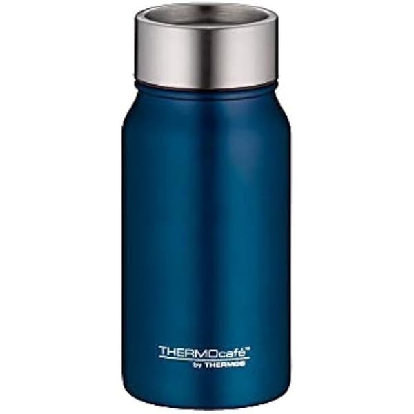 Isolerad kopp - THERMOCAFÉ BY THERMOS - 0,35 l - Rostfritt stål - 8h varm / 16h kall - Vätsketät