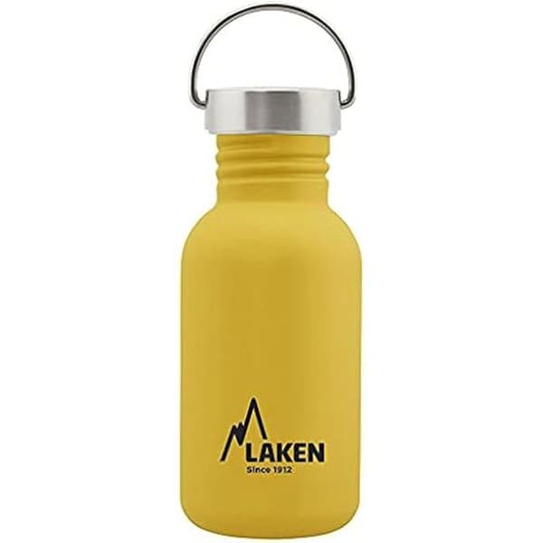 Vattenflaska - LAKEN - 0,5L - Rostfritt stål 18/8 - Färg Citrongul - Unisex