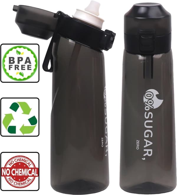 Fyra färger(Lila/Rosa/Blå/Svart) Air-Up Luftvattenflaska 650ml – 7 Smakkapslar | 0 Socker & Doftande Purpur