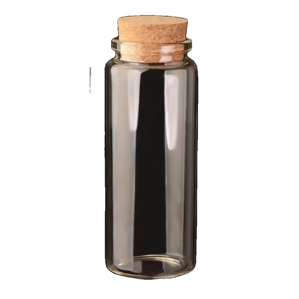Glasflasker med kork, klart gennemsigtigt design, miljøvenligt materiale,150 ml