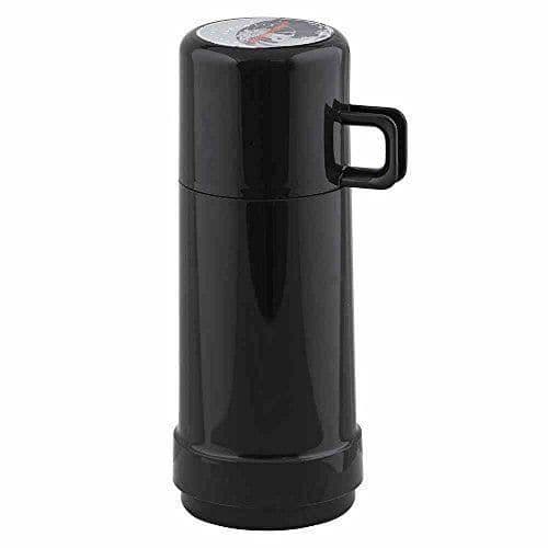 Röd termosflaska punkt 60, 0,25l, plast, grå, 8,8x 8,8x 22,1cm