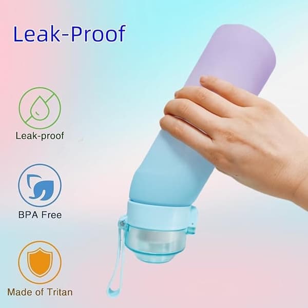OBOSOE Air-Up Luftvattenflaska 650ml – 7 Smakkapslar | 0 Socker & Doftande | Suprör
