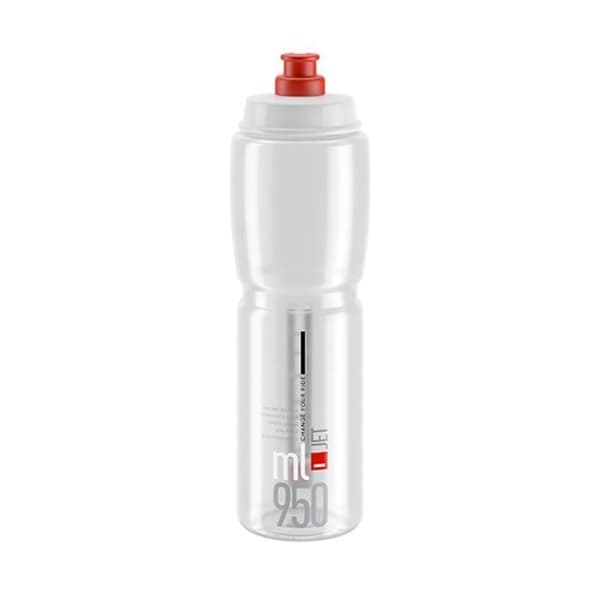 Bidon - Elite - Jet 950mL - Vit/Röd - Innehåll 950mL - För Vuxna