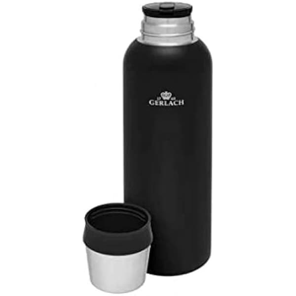 Thermos - GERLACH - Assist 1.0l - Rostfritt stål - Dubbelvägg - Kopp ingår