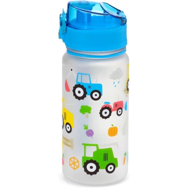 Gourde Barnbarn - Puckator - Små Traktorer - 350 ml - Förstärkt Plast - Tryckknapp Lock