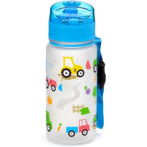 Gourde Barnbarn - Puckator - Små Traktorer - 350 ml - Förstärkt Plast - Tryckknapp Lock