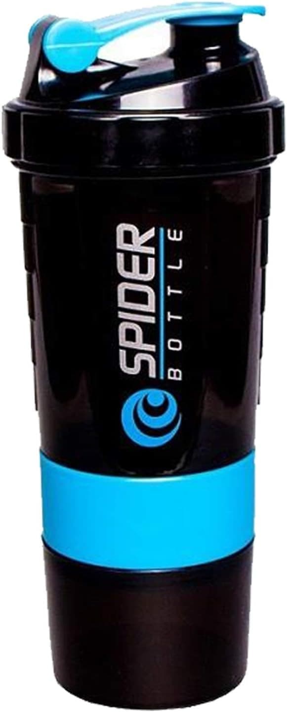OBOSOE Workout Shaker 500ml Tight Leakproof Design Kuntosali- ja matkaoptimoitu, BPA-vapaa smoothieihin ja treeniä edeltävään käyttöön (sininen)