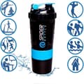 Pikkukuva 1 / 5: OBOSOE Workout Shaker 500ml Tight Leakproof Design Kuntosali- ja matkaoptimoitu, BPA-vapaa smoothieihin ja treeniä edeltävään käyttöön (sininen)