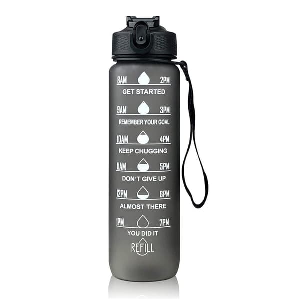 OBOSOE Tritan Vandflaske, Ikke-giftig, BPA-fri, Motiverende Vandflaske med Tidsstempel, Fitness, Udendørs, Fitnesscenter, Golf, Sporing, Yoga, Sport
