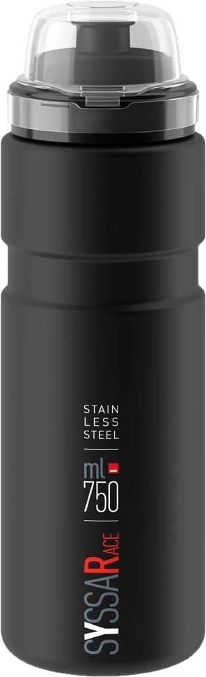 Flaska ELITE SYSSA RACE MTB Mattsvart Rostfritt Stål 750ml BPA-FRI