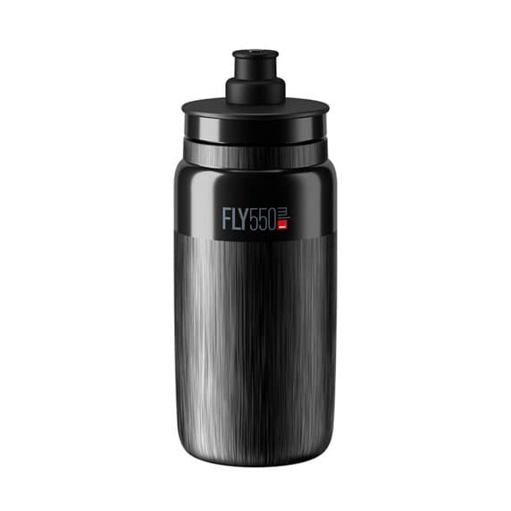 ELITE FLY TEX Flaska Svart Grå Logotyp 550ml SUPERLÄTT 54 gram