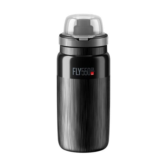 Flaske ELITE FLY MTB TEX Sort Grå Logo 550ml SUPERLET 80 gram