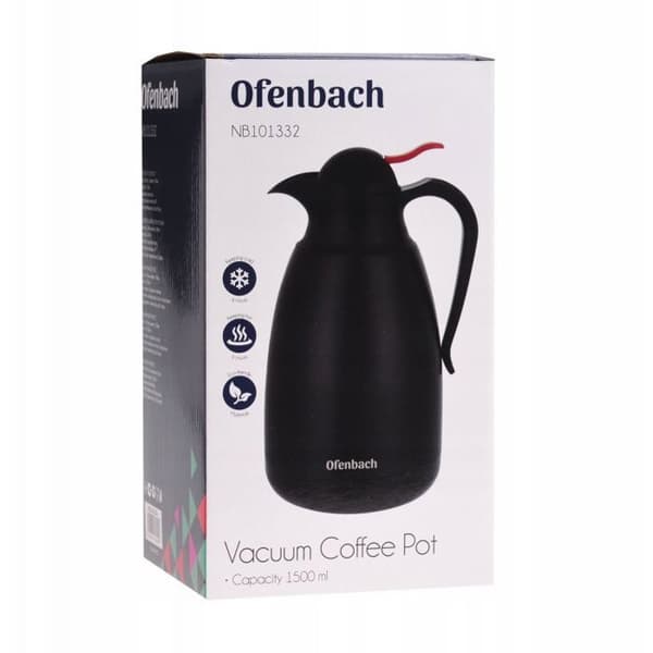 Gourde - bidon - flaska med isolering Staples THERMOS KONFERENS 101332 SVART 1,5 L