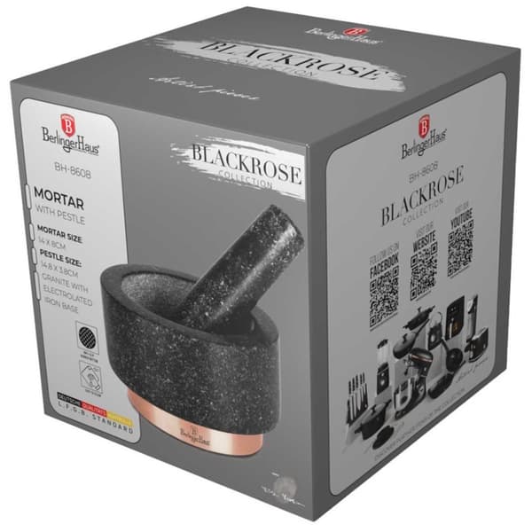 Graniittilaasti Berlinger Haus Bh-8608 Ø14cm Mustan ruusunvärinen Lumarko!